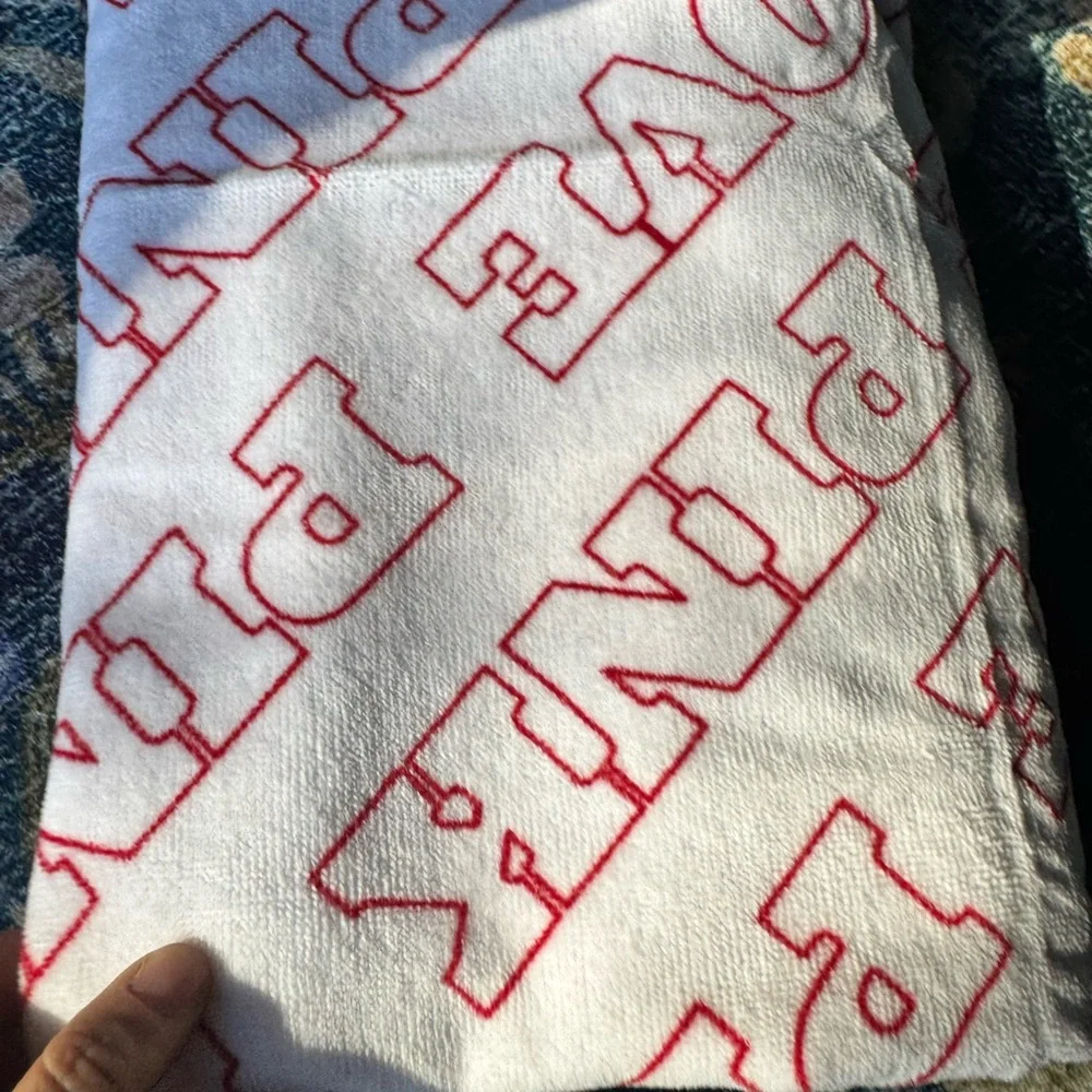 NWT Victoria's Secret PINK Pink and Red Extra Large Beach Towel